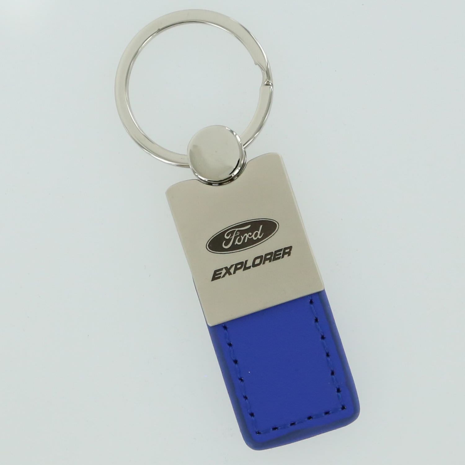 Ford Explorer Leather Key Ring (Blue) - Custom Werks