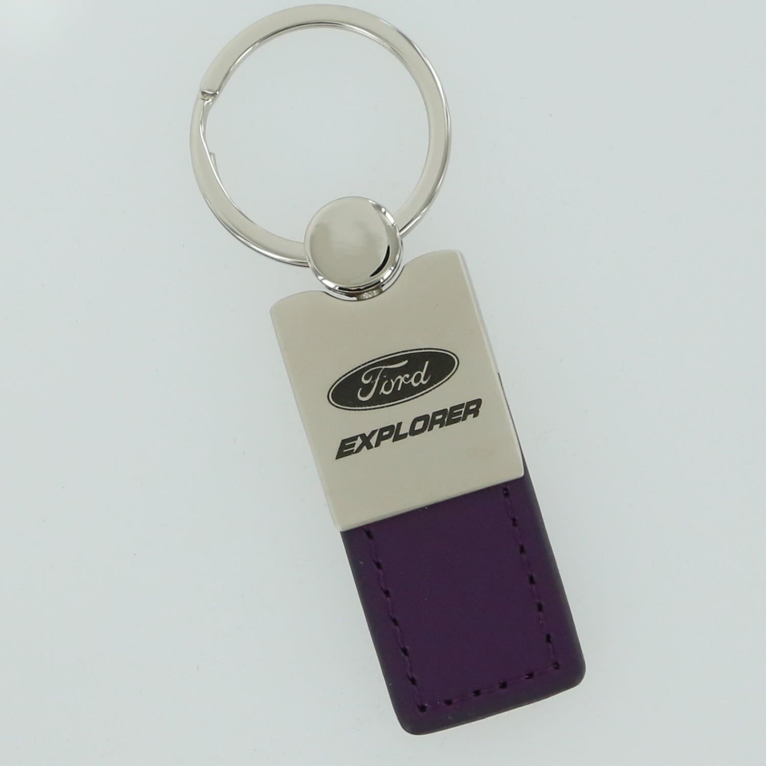Ford Explorer Leather Key Ring (Purple) - Custom Werks