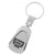 Jeep Grill Tear Drop Keychain (Chrome)