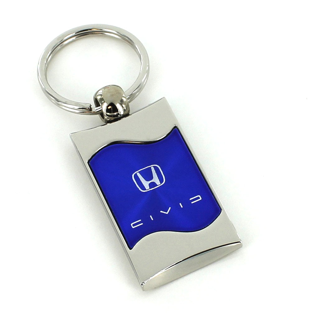 Honda Civic Reversed C Key Ring (Blue) - Custom Werks
