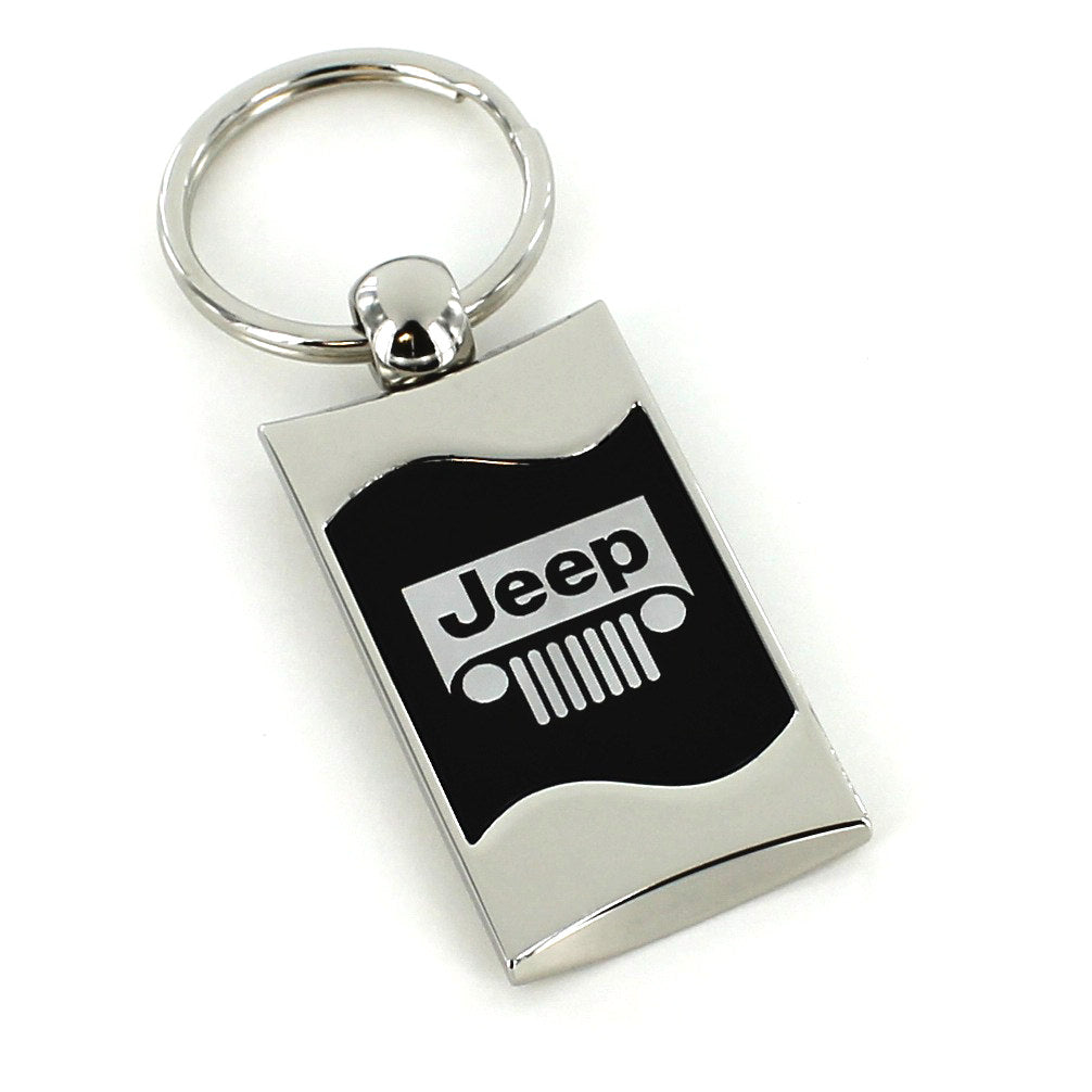 Jeep Grill Logo Key Ring (Black) - Custom Werks