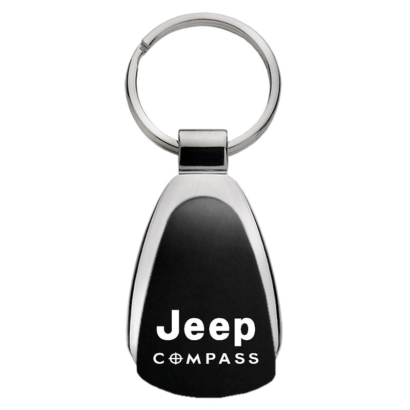 Jeep Compass Tear Drop Key Ring (Black)
