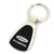Ford Fusion Tear Drop Key Ring (Black)