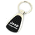 Jeep Rubicon Tear Drop Key Ring (Black)