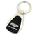 Ford Escape Tear Drop Key Ring (Black)