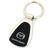 Mazda Zoom Zoom Tear Drop Key Ring (Black)