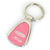 Ford Fiesta Tear Drop Key Ring (Pink)
