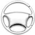 Nissan Nismo Steering Wheel Keychain (Chrome)