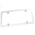Thin Rim Solid License Plate Frame With 4 Hole (Chrome) - Custom Werks