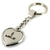 Lincoln MKZ Heart Shape Chain Keychain (Chrome) - Custom Werks