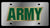 Military  U.S. Army License Plate