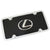 Lexus Logo License Plate Kit (Chrome on Black) - Custom Werks