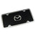 Mazda Logo License Plate Kit (Chrome on Black) - Custom Werks