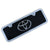 Toyota Chrome Logo Mini License Plate With Frame (Black) - Custom Werks