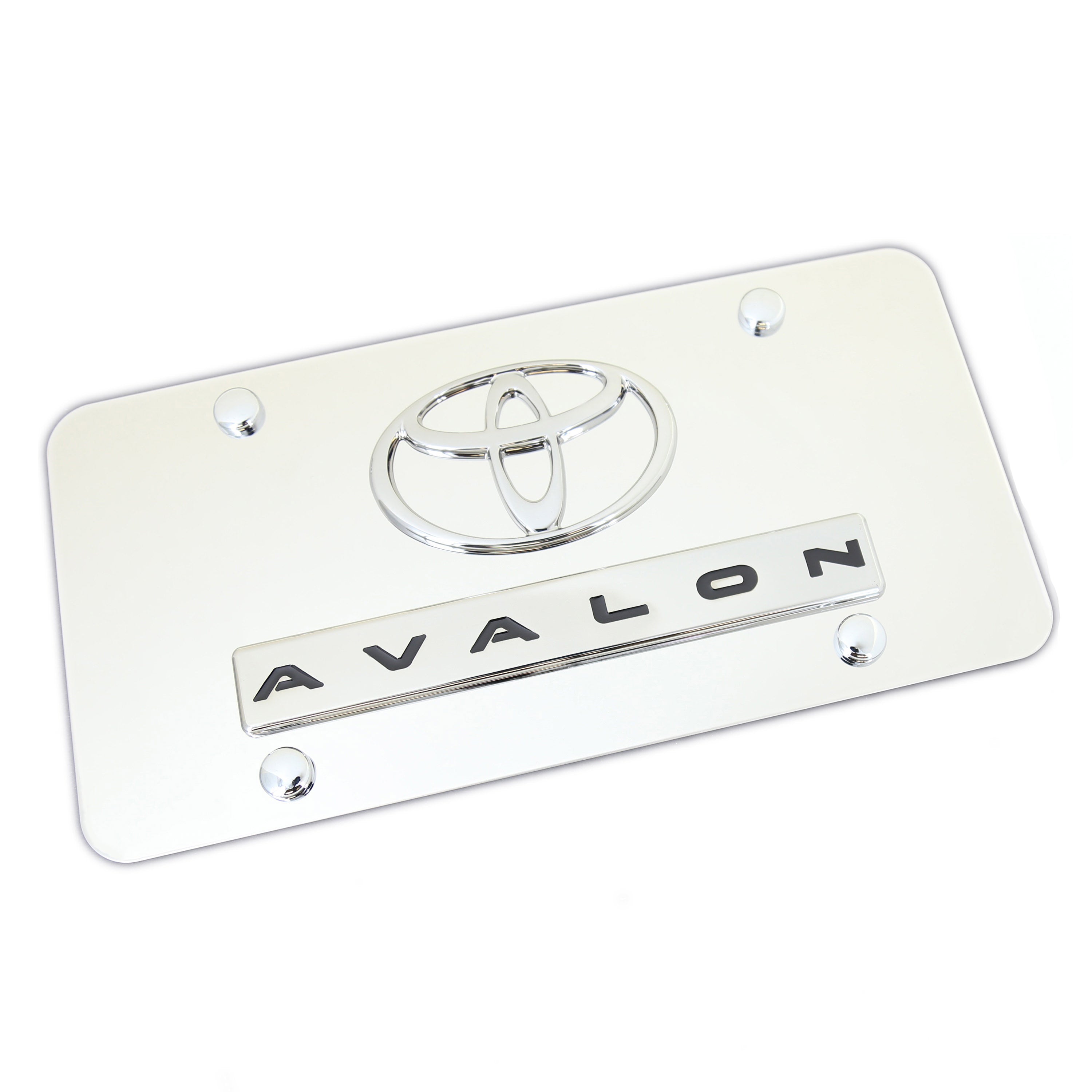 Toyota Dual Logo Avalon License Plate (Chrome) - Custom Werks