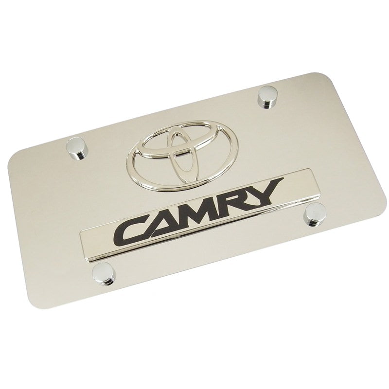 Toyota Dual Logo Camry License Plate (Chrome) - Custom Werks