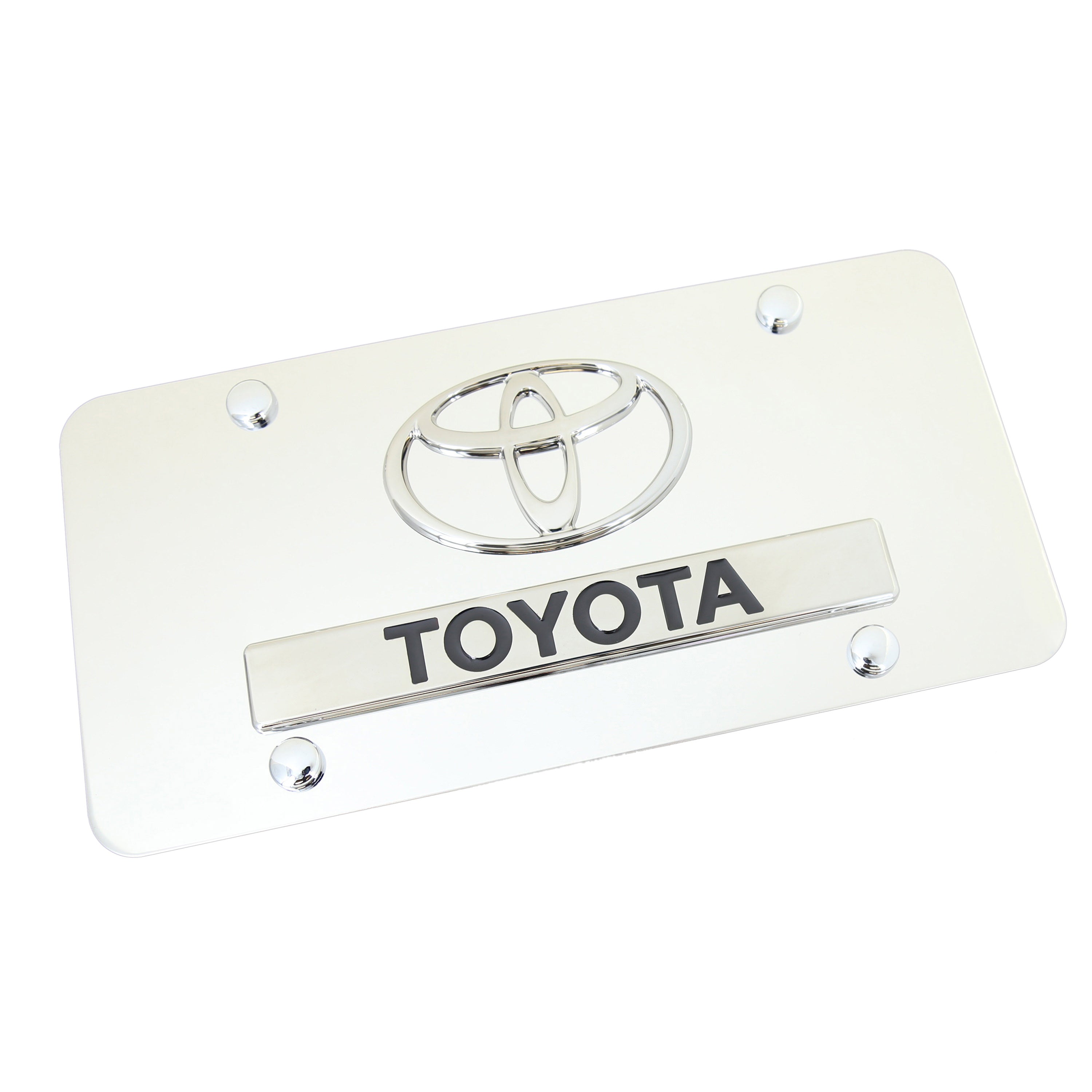 Toyota Dual Logo License Plate (Chrome) - Custom Werks