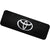 Toyota Logo Mini License Plate (Chrome on Black)