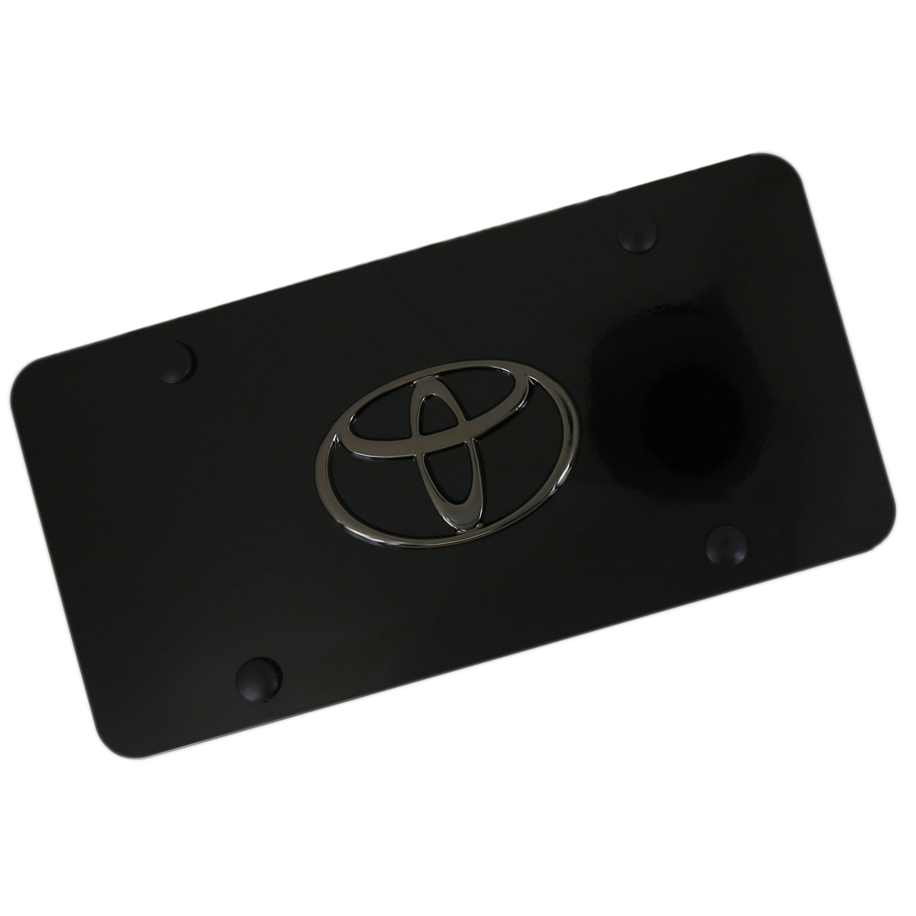 Toyota Pearl Logo License Plate (Black) - Custom Werks